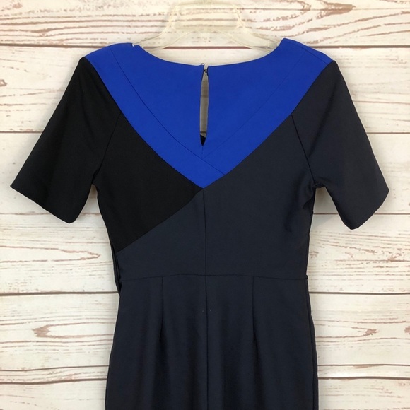 Preen Asymmetrical Colorblock Sheath Dress - Picture 5 of 8